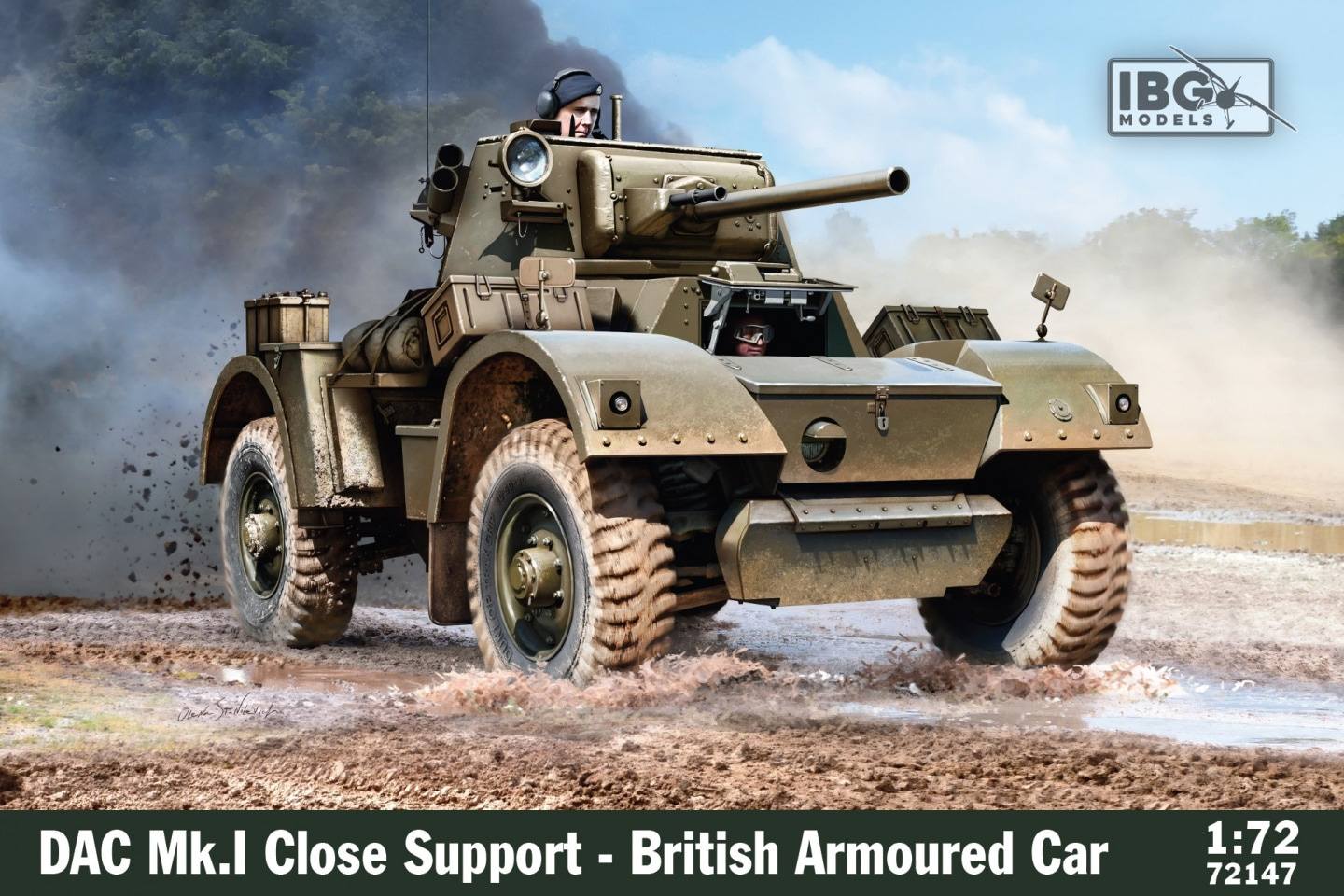 IBG MODELS 72147 DAC MK.I CLOSE SUPPORT BRITISH ARMOURED CAR Military Model Kits
