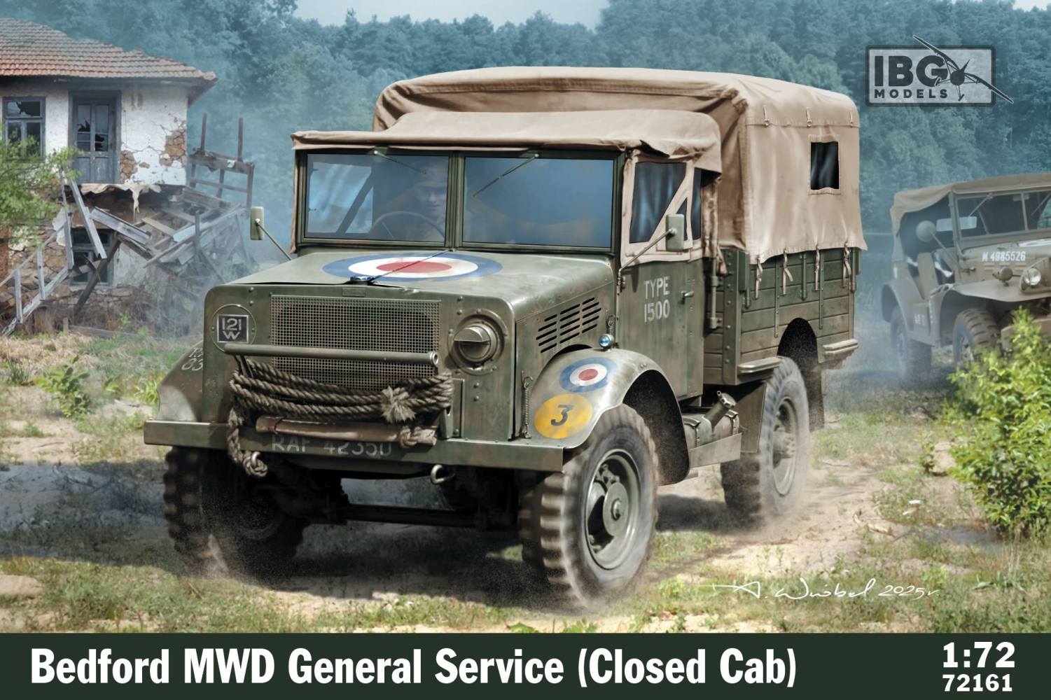 IBG MODELS 72161 BEDFORD MWD GENERAL SERVICE CLOSED CAB Military Model Kits