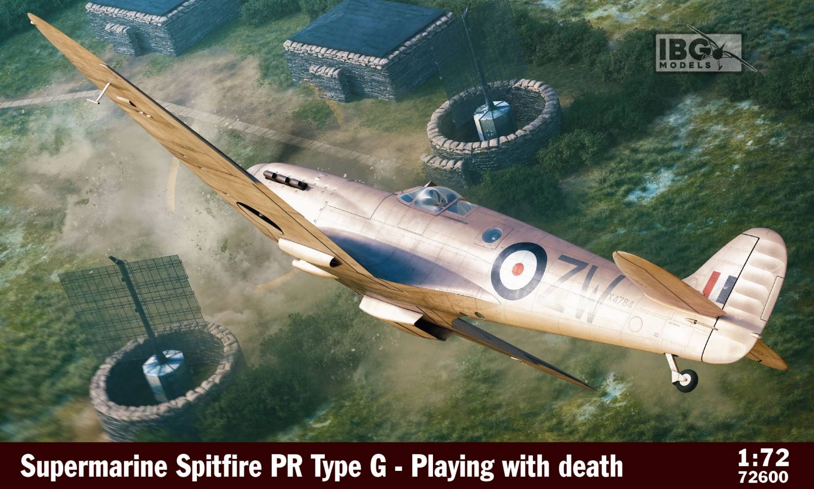 IBG MODELS 72600 SUPERMARINE SPITFIRE PR TYPE G PLAYING WITH DEATH Aircraft Model Kits