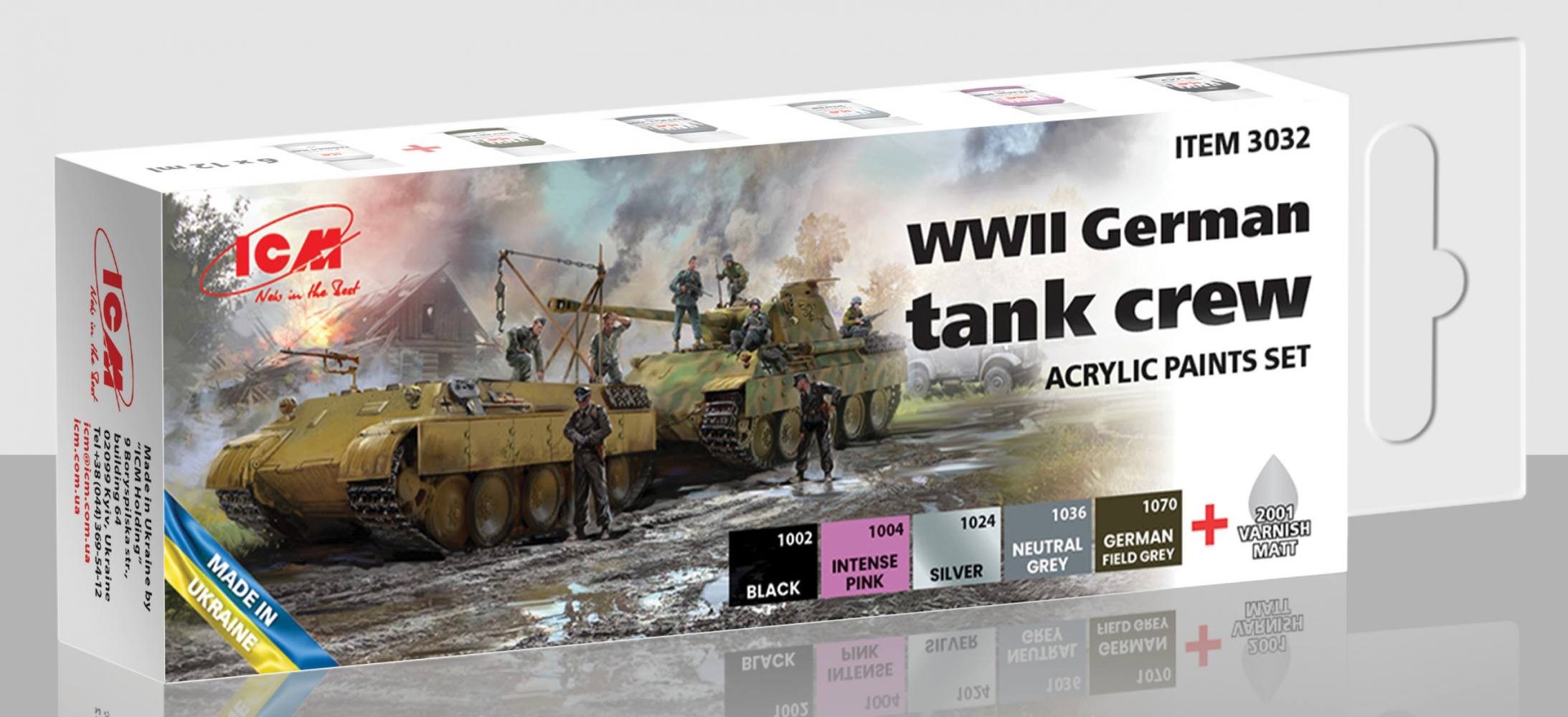 ICM 3032 WWII GERMAN TANK CREW UK SALE ONLY Paint & Accessories