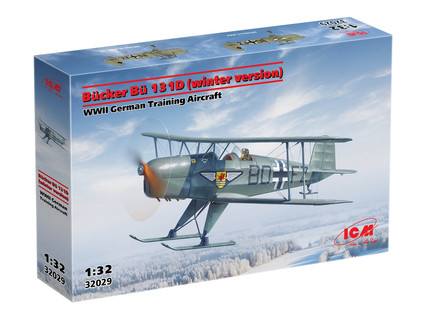 ICM 32029 BUCKER BU 131D WINTER VERSION Aircraft Model Kits