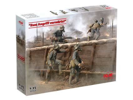 ICM 35723 ZUM ANGRIFF VORWARTS GERMAN ARMY ASSAULT UNIT Model Figures