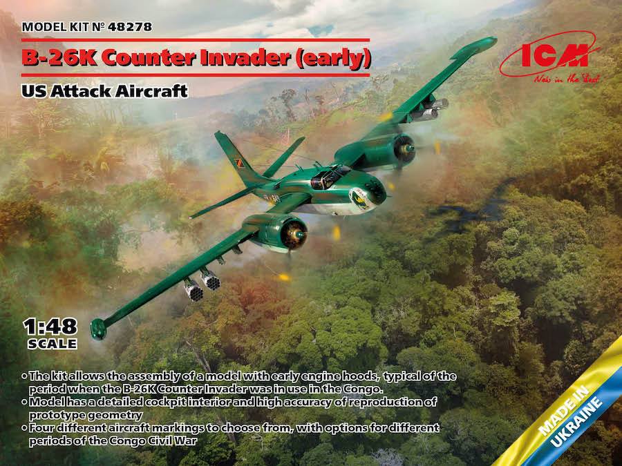 ICM 48278 B-26K COUNTER INVADER EARLY Aircraft Model Kits