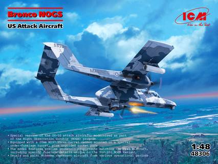 ICM 48306 BRONCO OV-10 NOGS Aircraft Model Kits