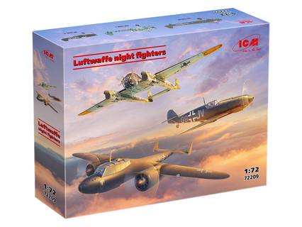 ICM 72209 LUFTWAFFE NIGHT FIGHTERS BF 109E-4/ DO 172-10 KAUZ II/ FW189A-1 Aircraft Model Kits