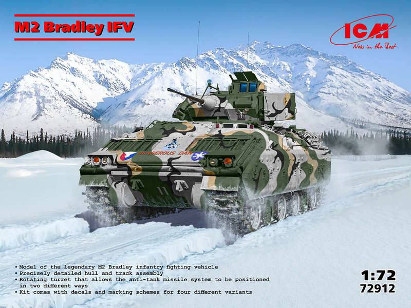 ICM 72912 M2 BRADLEY IFV Military Model Kits
