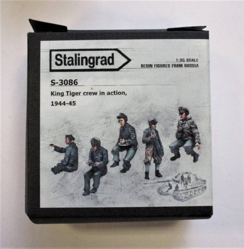 1944-45 1:35 STALINGRAD MINIATURES 5 FIG S-3086   King Tiger crew in action 