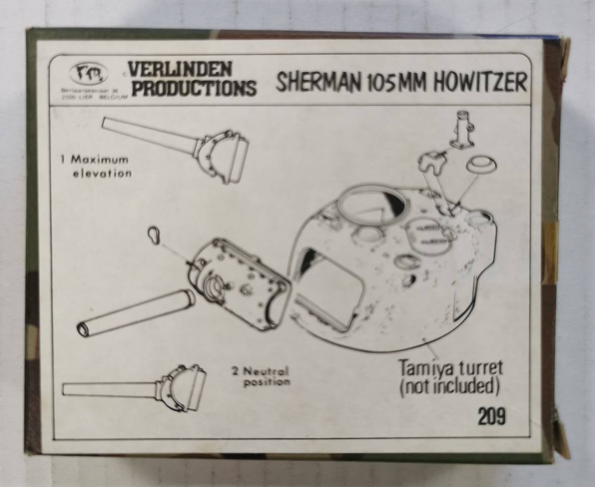 VERLINDEN PRODUCTIONS 209 SHERMAN 105MM HOWITZER Military Model Kits