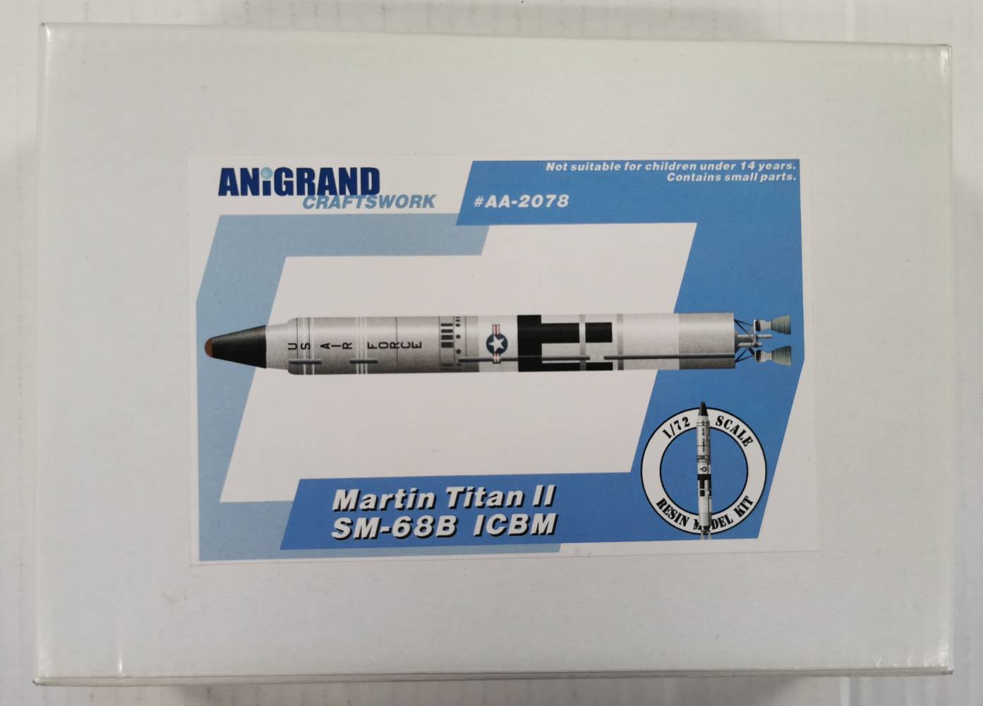 Anigrand Models 1/72 MARTIN TITAN II SM-68B ICBM Missile 