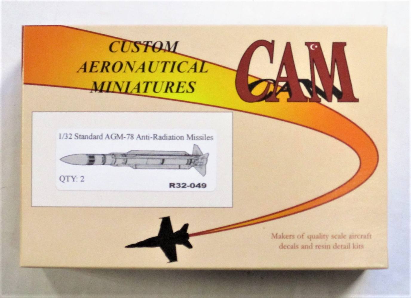 CAM  R32-049 STANDARD AGM-78 ANTI-RADIATION MISSILES Aircraft Model Kits