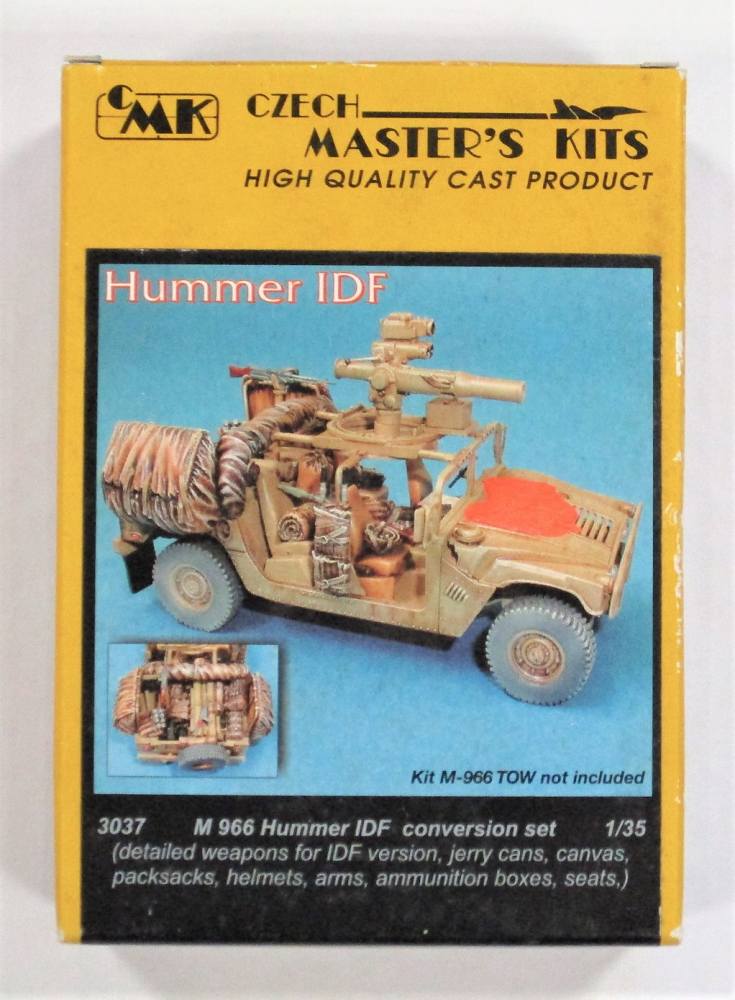 3037 HUMMER IDF CONVERSION SET DETAILED WEAPONS JERRY CANS CANVAS ETC.