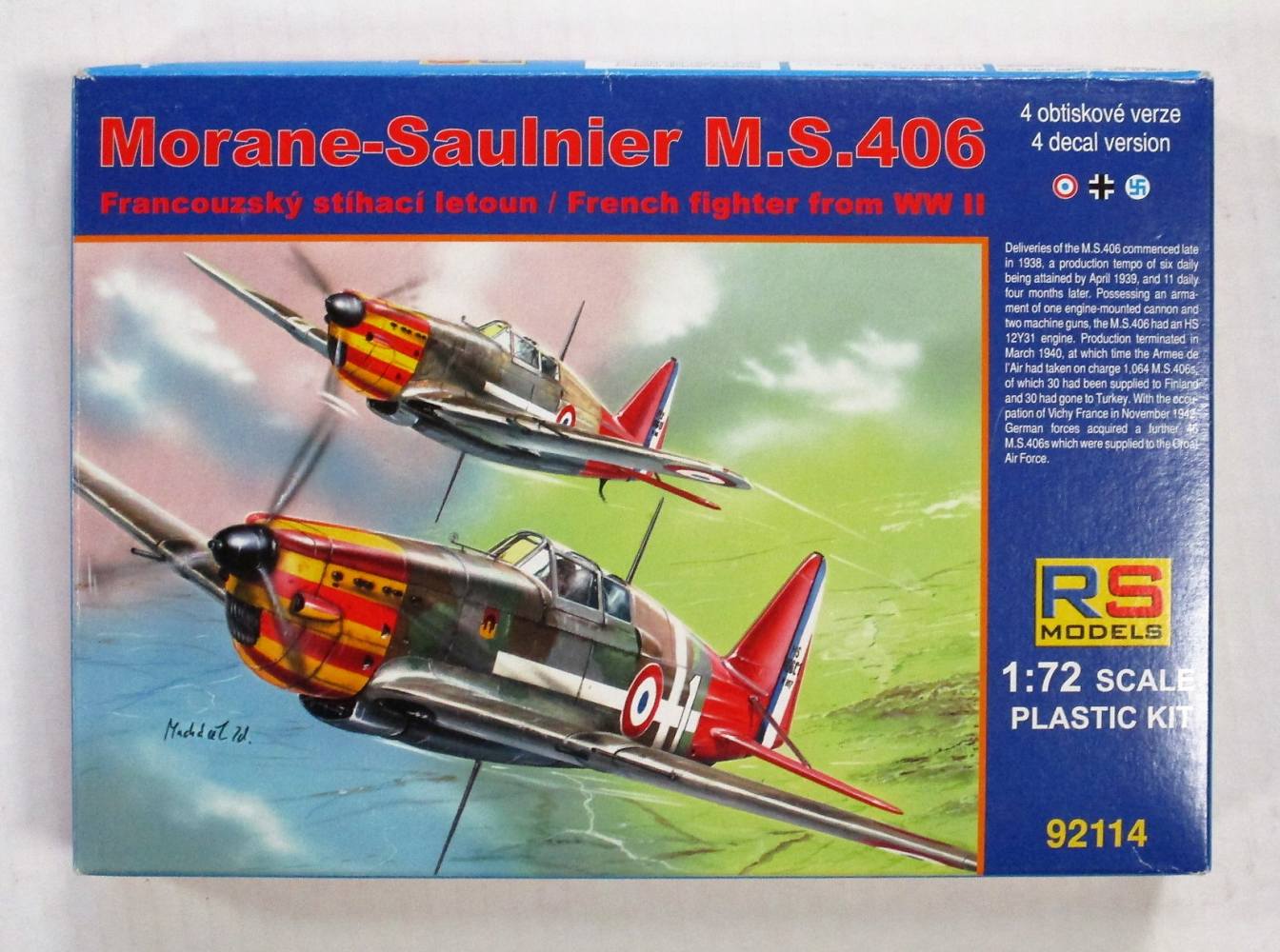 92114 MORANE-SAULNIER M.S.406