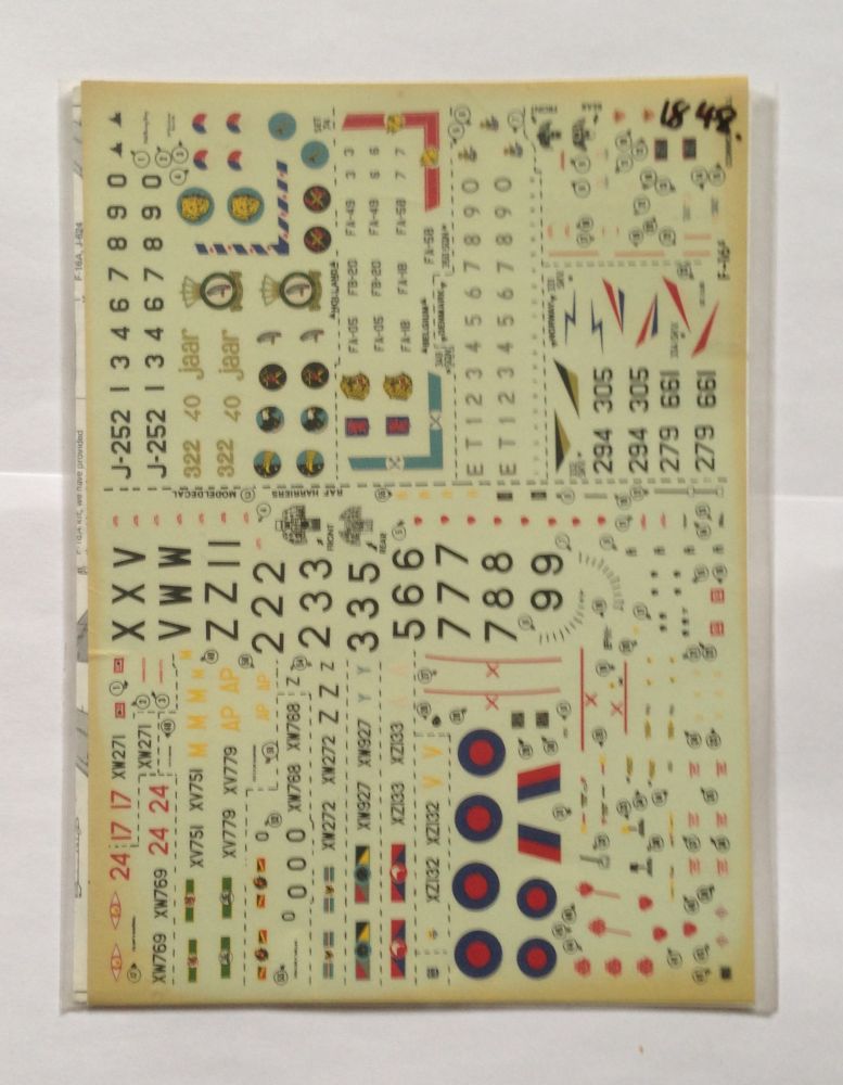 Modeldecal 1 72 1848 74 Nato F 16a B Fighting Falcons Royal Air Force Hs Bae Harrier Gr3