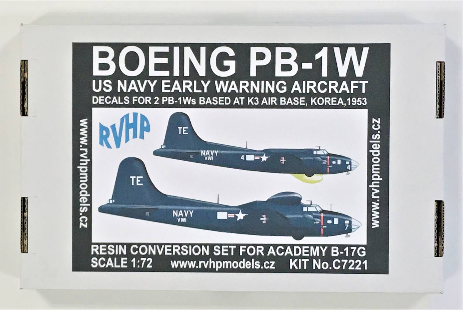 RVHP  7221 BOEING PB-1W US NAVY EARLY WARNING AIRCRAFT KOREA 1953 conversion set Aircraft Model Kits