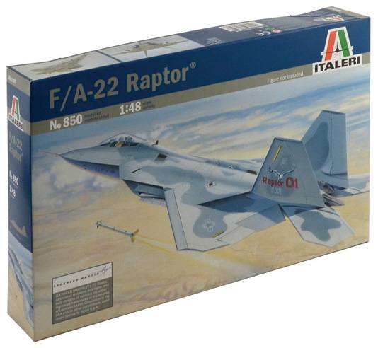 ITALERI Aircraft Model Kits 850 F-22 RAPTOR