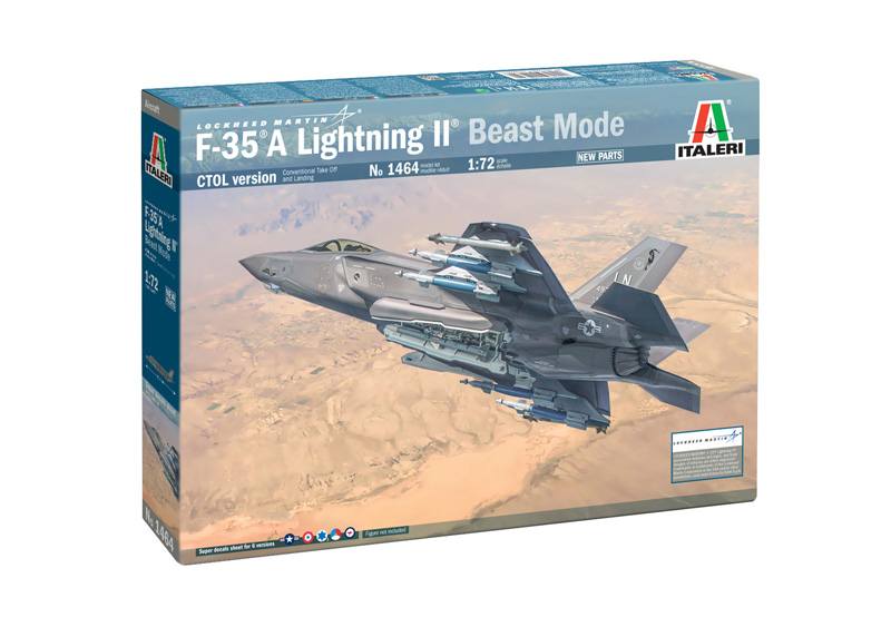 ITALERI 1464 F-35A LIGHTNING II BEAST MODE Aircraft Model Kits