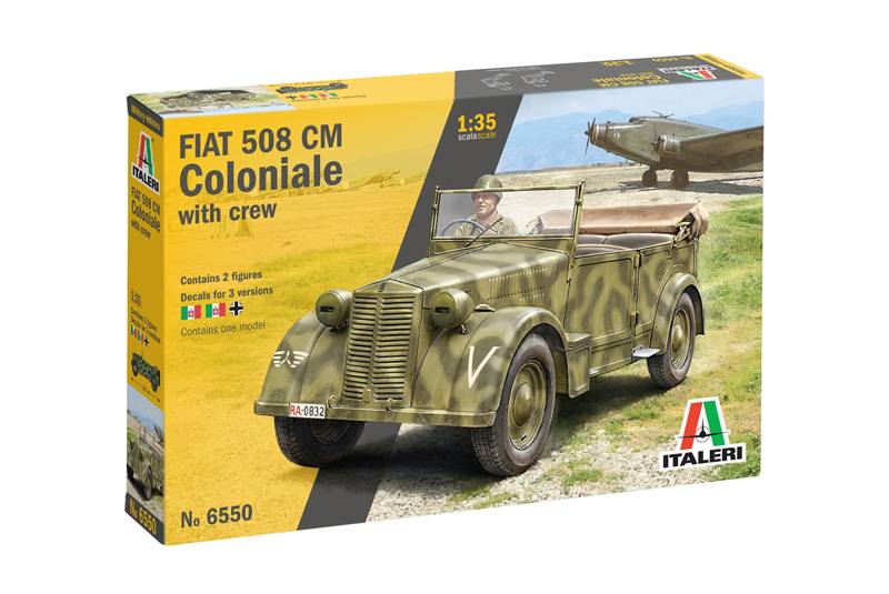 ITALERI 6550 FIAT 508 CM COLONIALE WITH CREW Military Model Kits