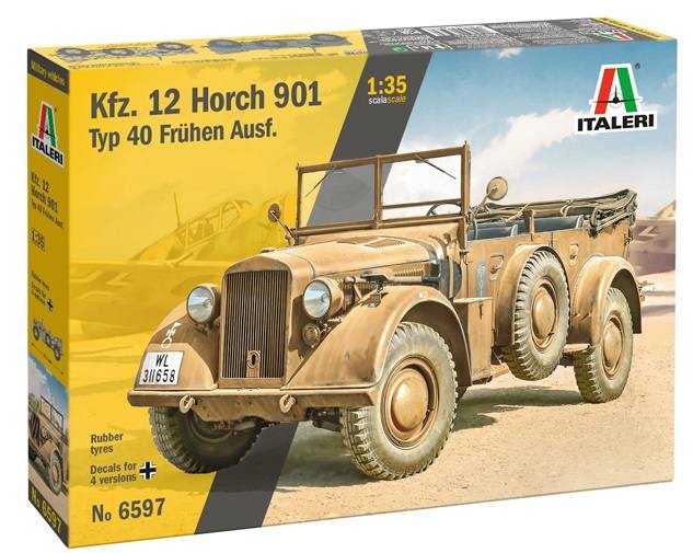 ITALERI 6597 KFZ. 12 HORCH 901 TYP 40 FRUHEN AUSF. Military Model Kits