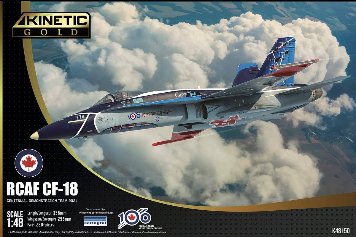 KINETIC 48150 RCAF CF-18 CENTENNAL DEMONSTRATION TEAM 2024 Aircraft Model Kits