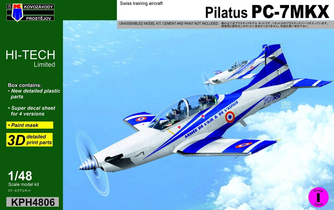 KP 4806 PILATUS PC-7MKX HI TECH Aircraft Model Kits