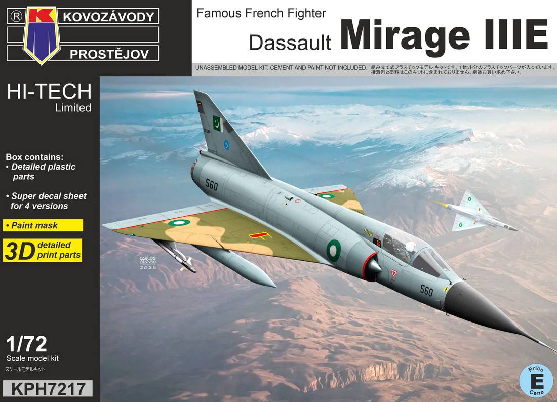 KP 7217 DASSAULT MIRAGE IIIE HI-TECH Aircraft Model Kits