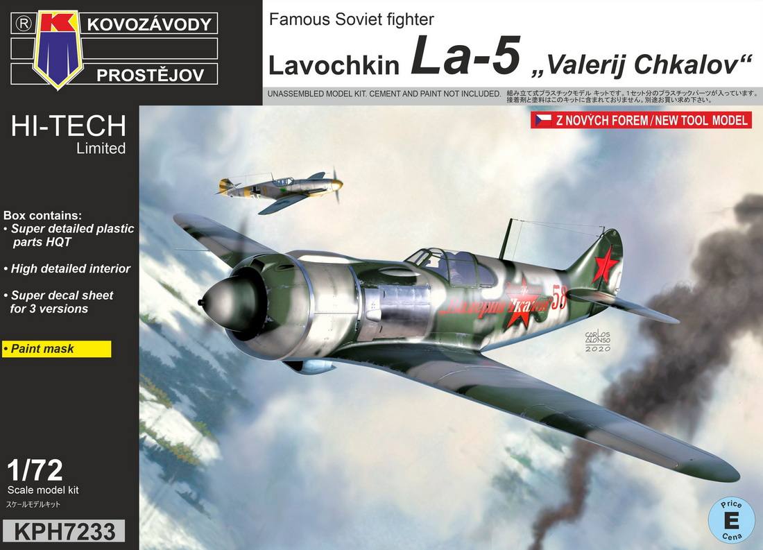 KP 7233 LAVOCHKIN LA-5 VALERIJ CHKALOV HI-TECH Aircraft Model Kits