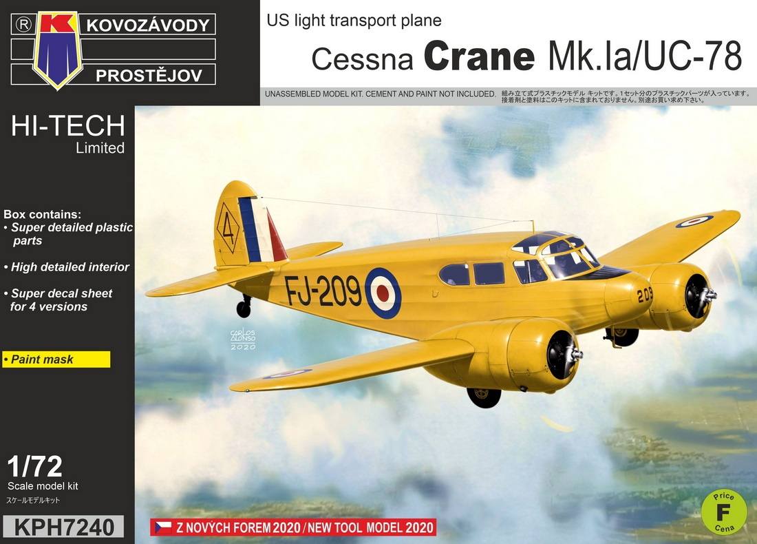 KOVOZAVODY KPH7240 CESSNA CRANE MK.IA/UC-78 Aircraft Model Kits