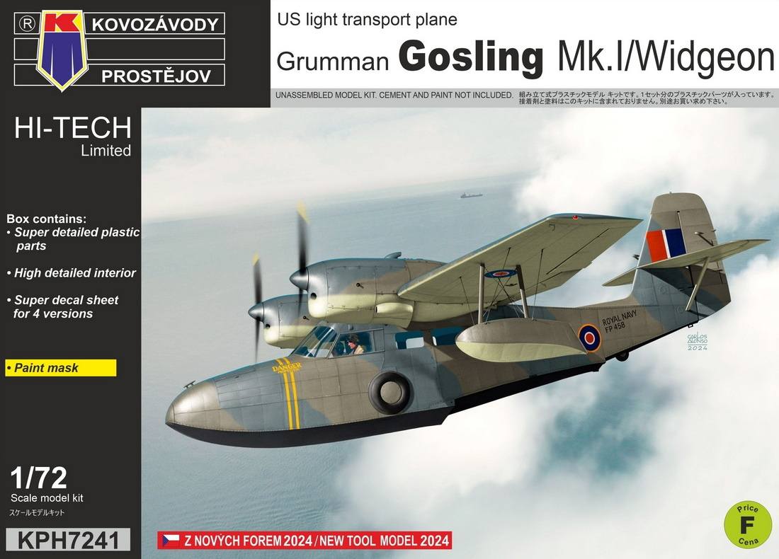 KOVOZAVODY KPH7241 GRUMMAN GOSLING MK.I/WIDGEON Aircraft Model Kits