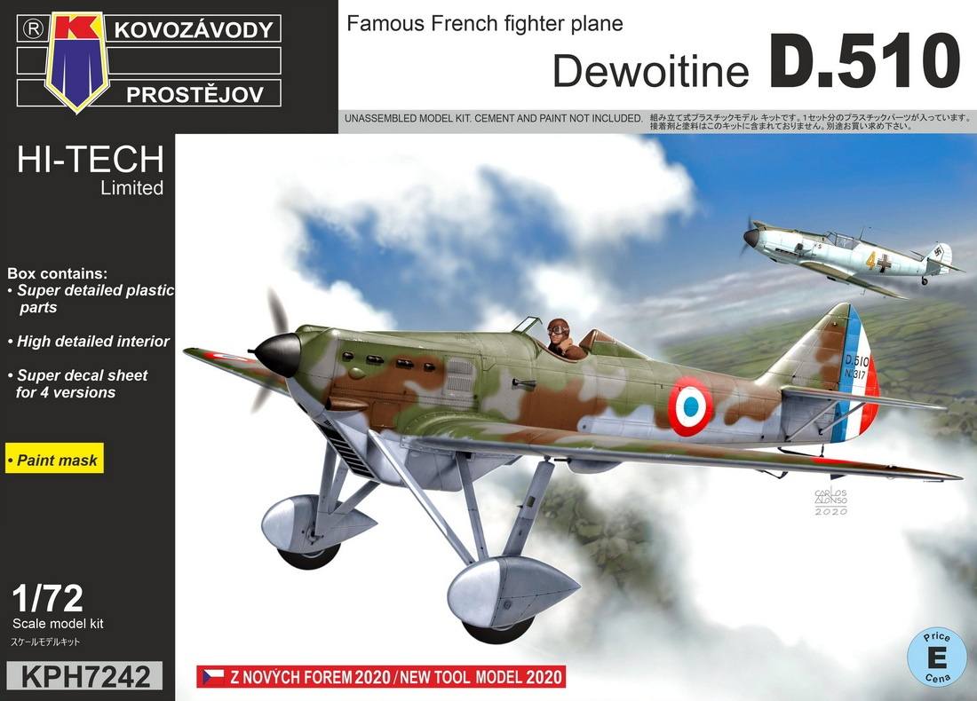 KOVOZAVODY KPH7242 DEWOITINE D.510 Aircraft Model Kits