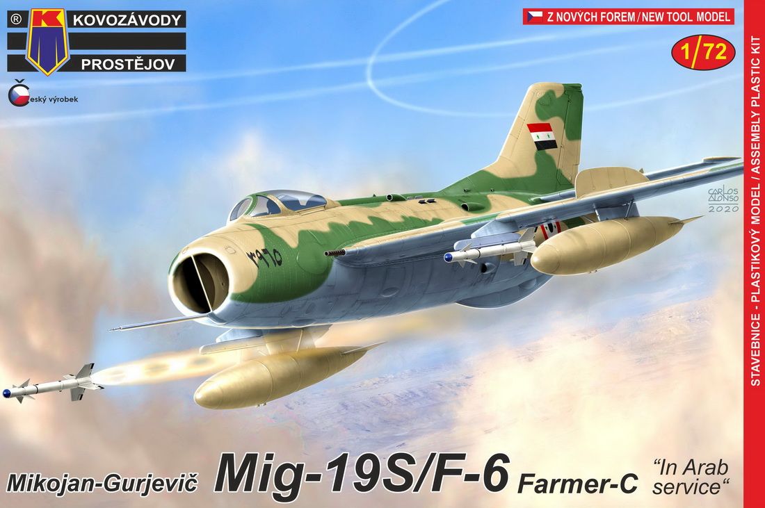 KP 0188 MIG-19S/F-6 FARMER-C IN ARAB SERVICE Aircraft Model Kits