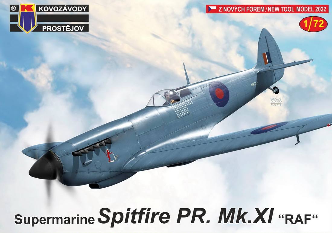 KOVOZAVODY 0292 SUPERMARINE SPITFIRE PR.MK.XI RAF Aircraft Model Kits