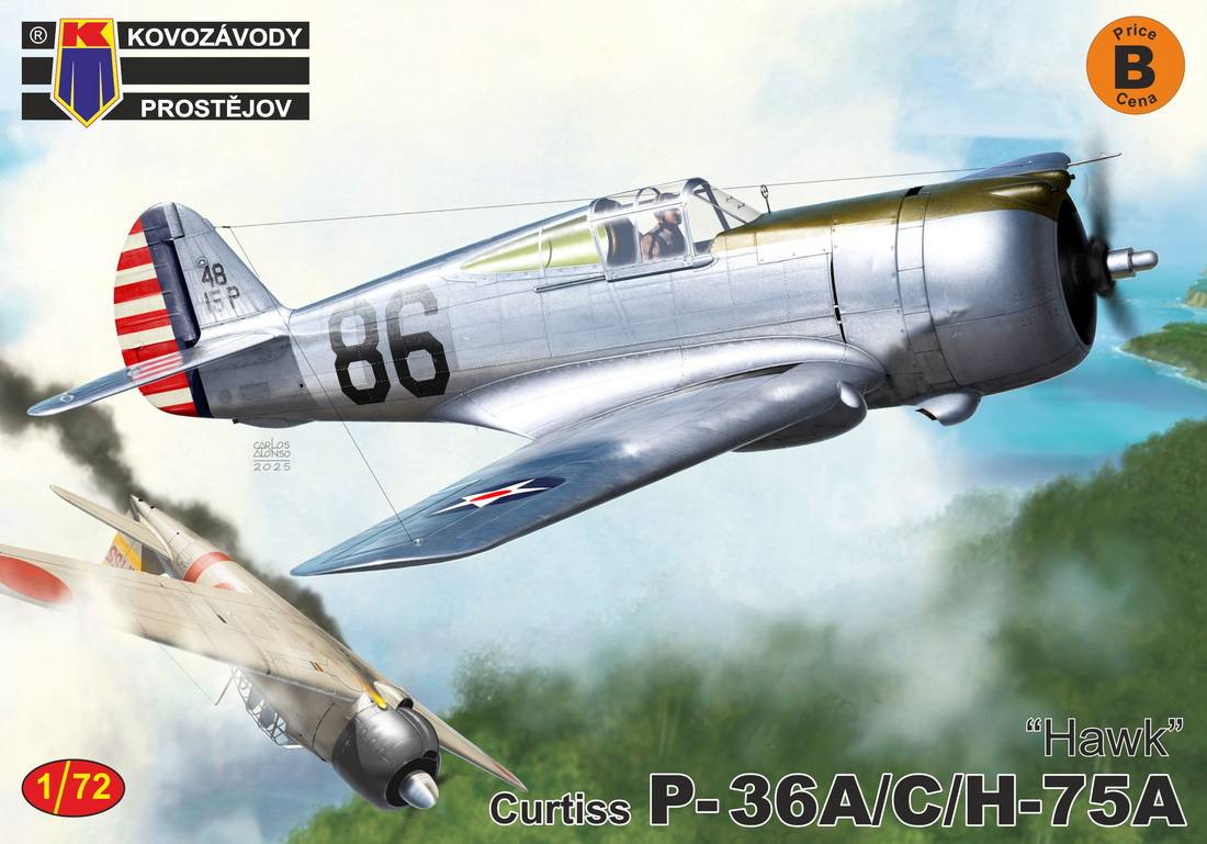 KP 0510 CURTISS P-36A/C/H-75A HAWK Aircraft Model Kits