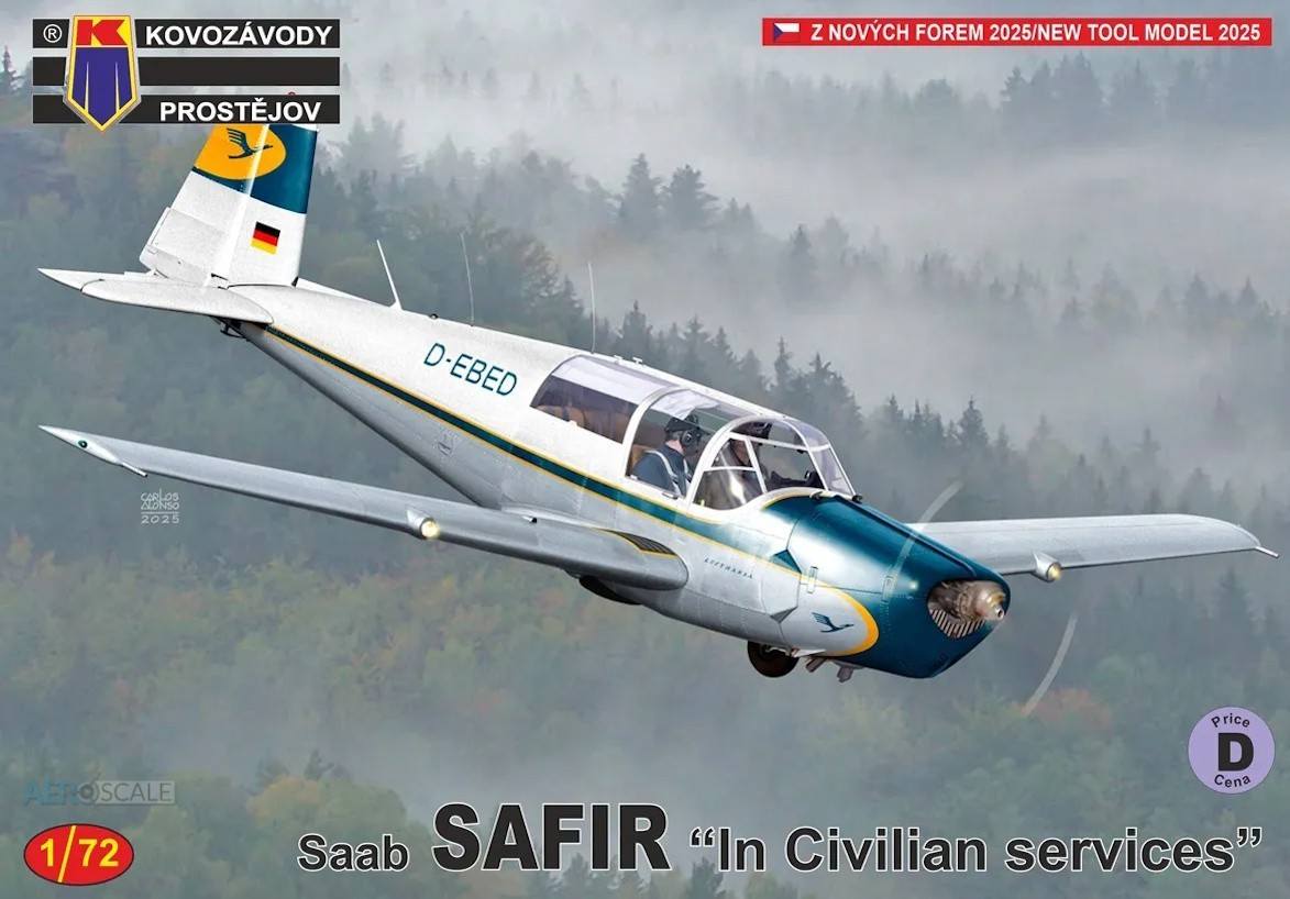 KP 0522 SAAB SAFIR IN CIVILLIAN SERVICES Aircraft Model Kits
