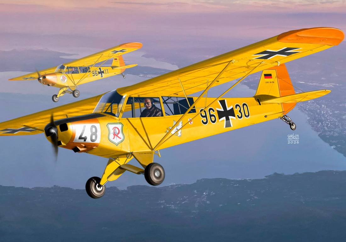 KP 0537 PIPER L-18C SUPER CUB MILITARY Aircraft Model Kits