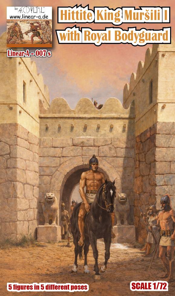 LINEAR-A LA-007S HITTITE KING MURSILI I WITH ROYAL BODYGUARD Model Figures