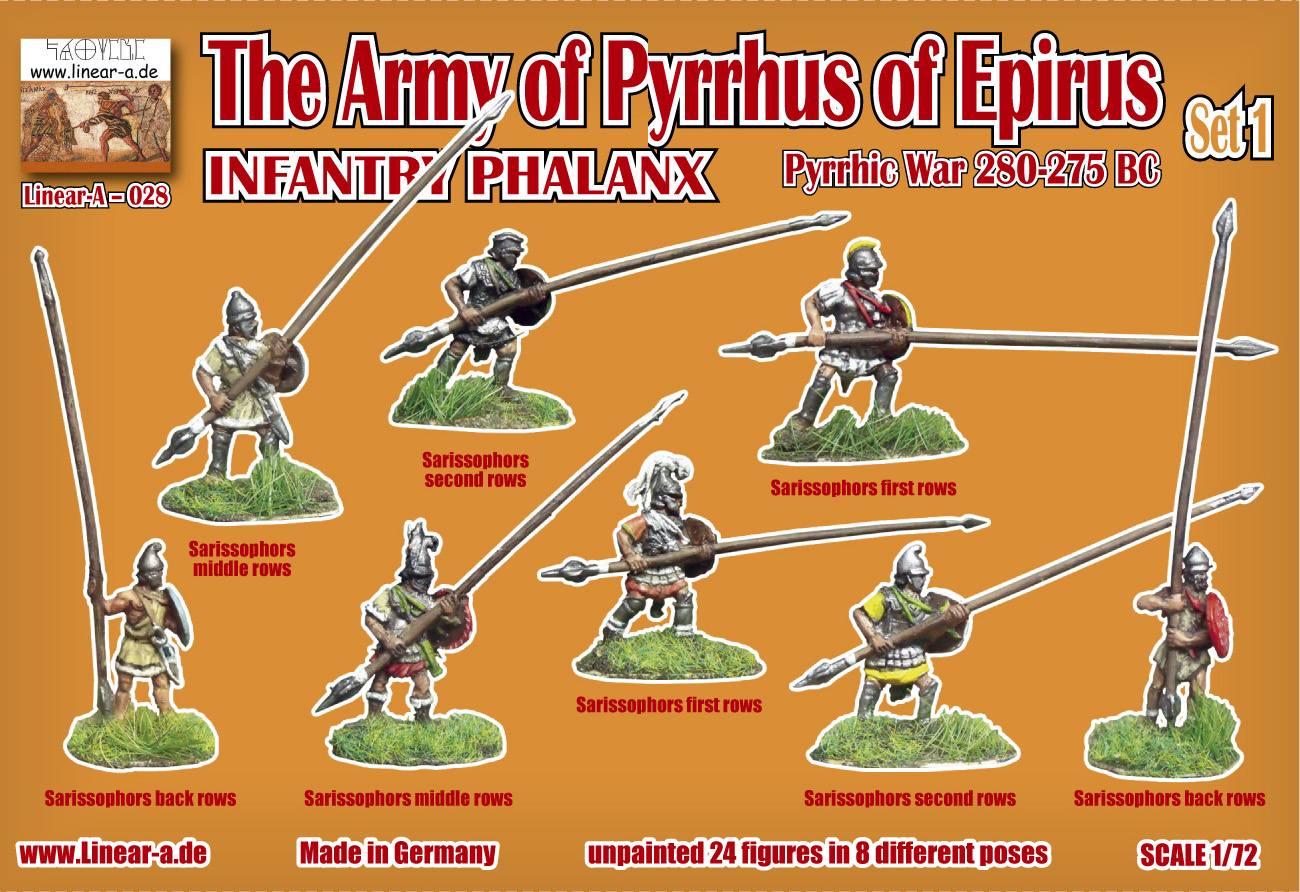 LA028 THE ARMY OF PYRRHUS OF EPIRUS INFANTRY PHALANX Set 1
