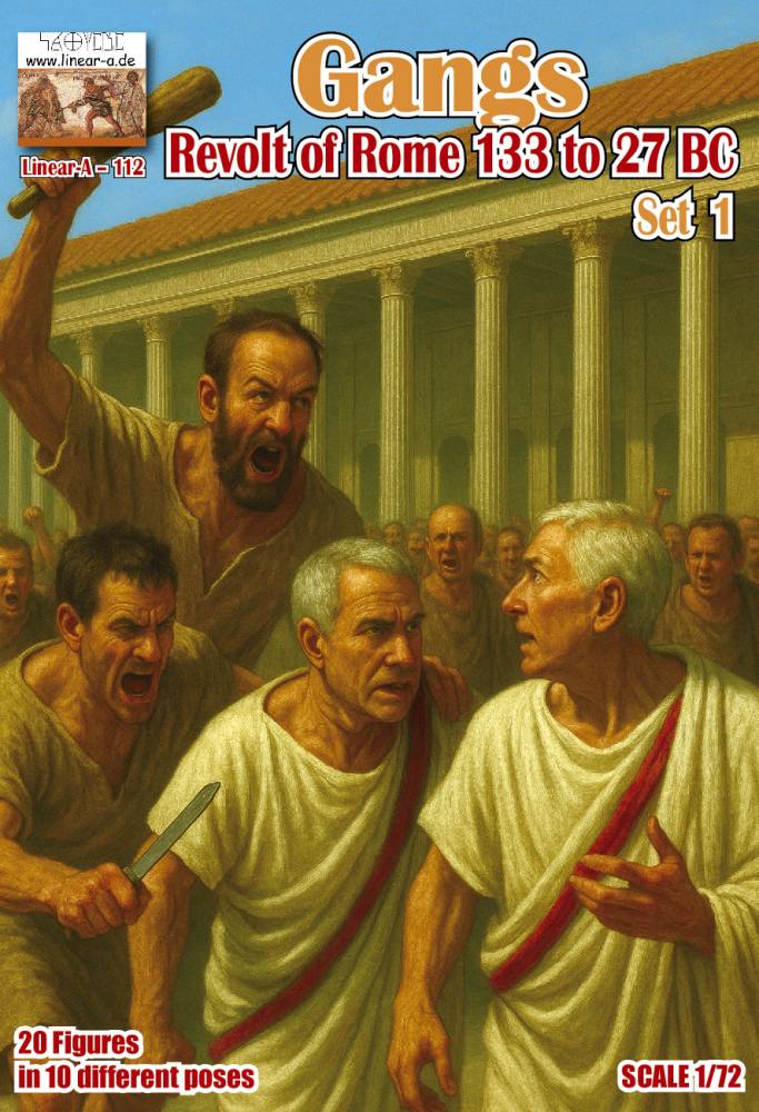 LINEAR-A LA112 GANGS/ REVOLT OF ROME 133 TO 27 BC SET 1 Model Figures