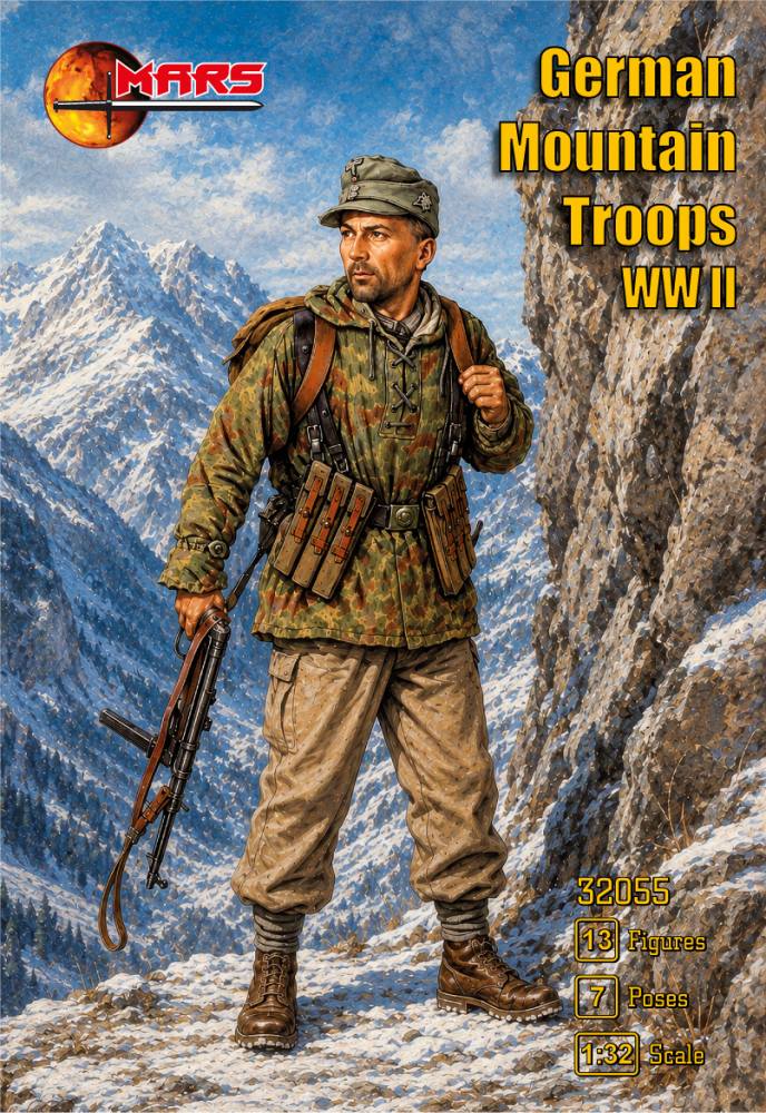 MARS 32055 GERMAN MOUNTAIN TROOPS WWII Model Figures