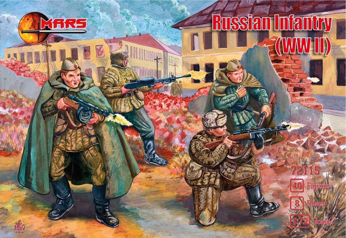 MARS 72115 RUSSIAN INFANTRY WWII Model Figures