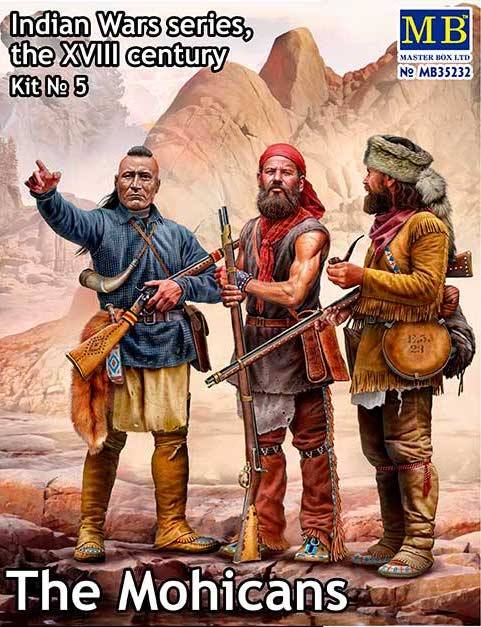 MASTERBOX 35232 THE MOHICANS - INDIAN WAR SERIES KIT 5 Model Figures
