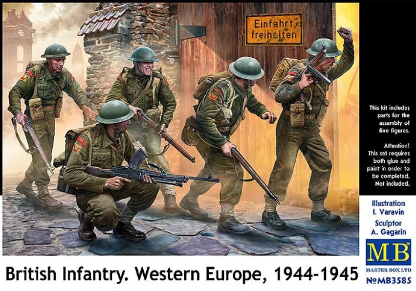 MASTERBOX 3585 BRITISH INFANTRY WESTERN EUROPE 1944-1945 Model Figures