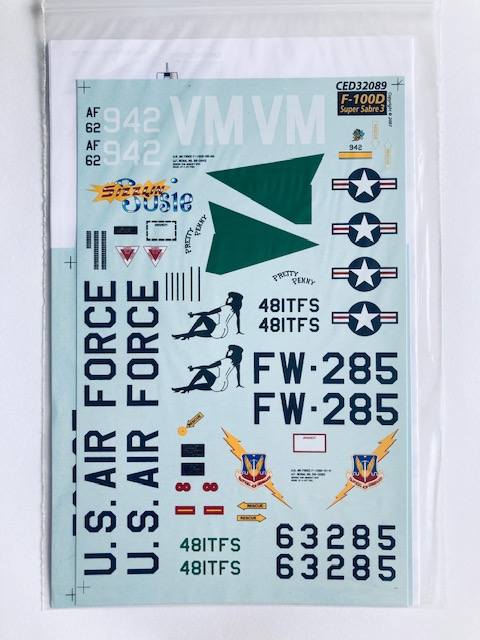 CUTTING EDGE 3397. 32089 F-100D HUN PART 3 SUPER SABRE Discount Decals