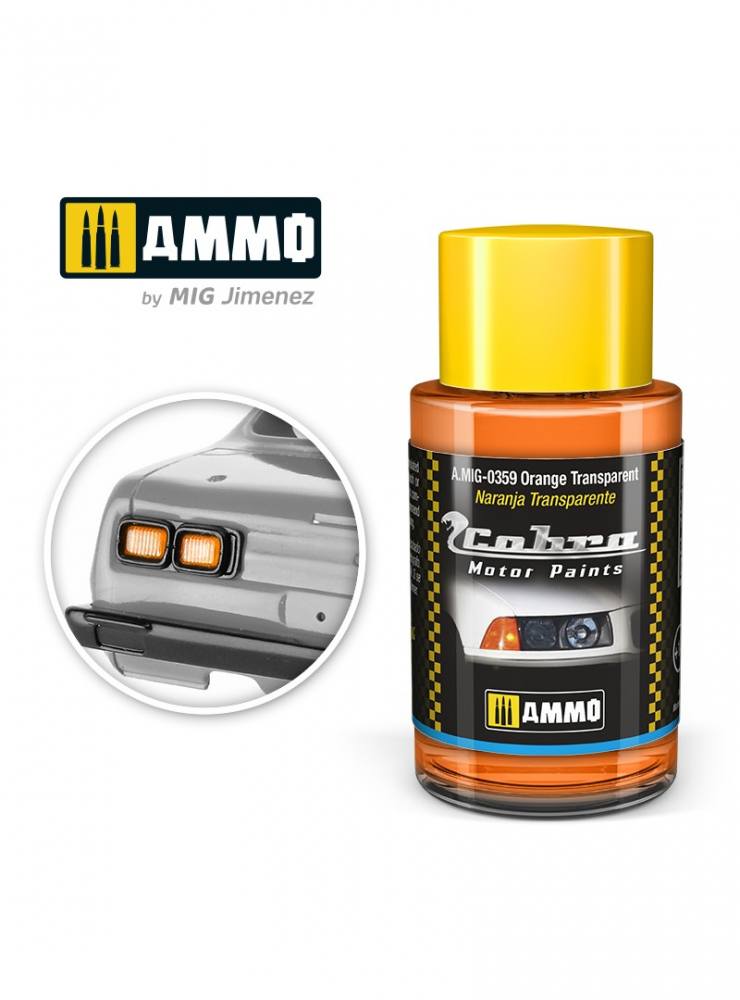 AMMO BY MIG JIMENEZ MIG0359 Cobra Motor Orange transparent UK SALE ONLY Paint & Accessories