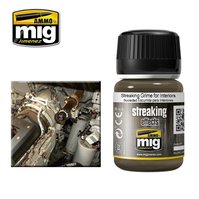 AMMO BY MIG JIMENEZ MIG1200 STREAKING GRIME FOR INTERIORS UK SALE ONLY Paint & Accessories