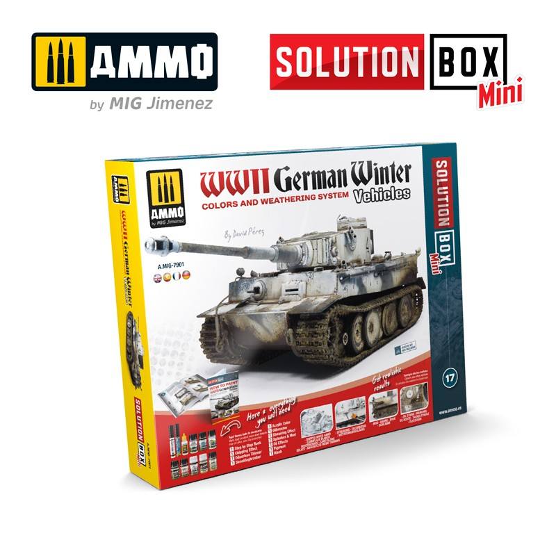 AMMO BY MIG JIMENEZ 7901 HOW TO PAINT WWII GERMAN WINTER VEHICLES SOLUTION BOX UK SALE ONLY Paint & Accessories