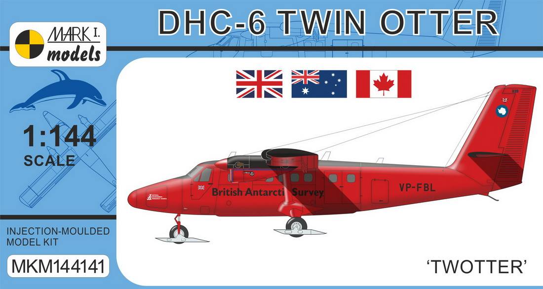 MARK I MODELS  144141 DHC-6 TWIN OTTER TWOTTER Aircraft Model Kits