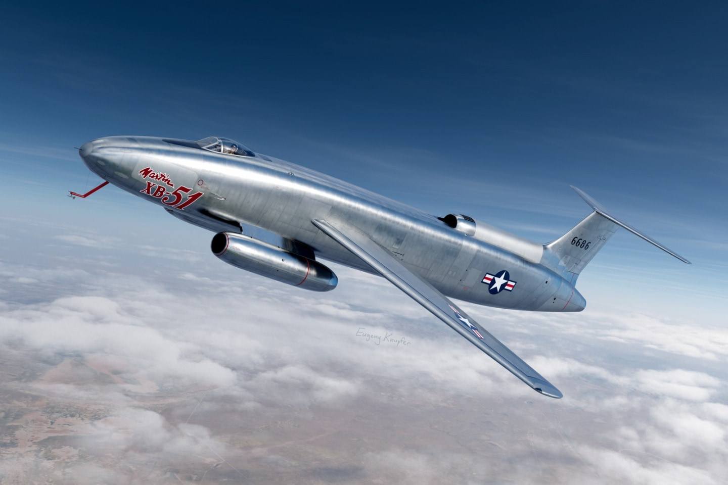MICRO-MIR 72025 MARTIN XB-51 Aircraft Model Kits