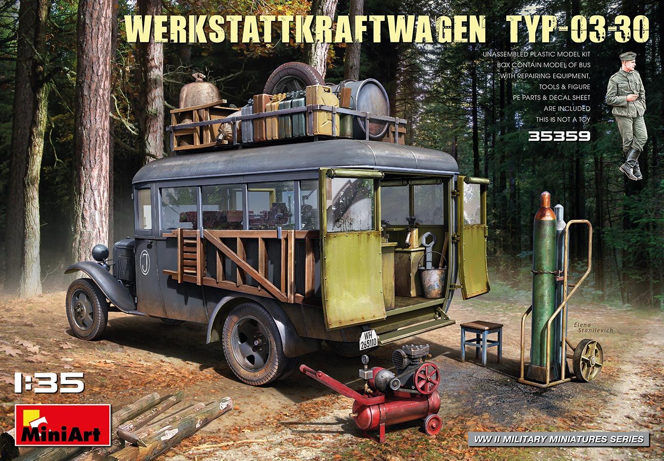 MINIART 35359 WERKSTATTKRAFTWAGEN TYP-03-30 Military Model Kits