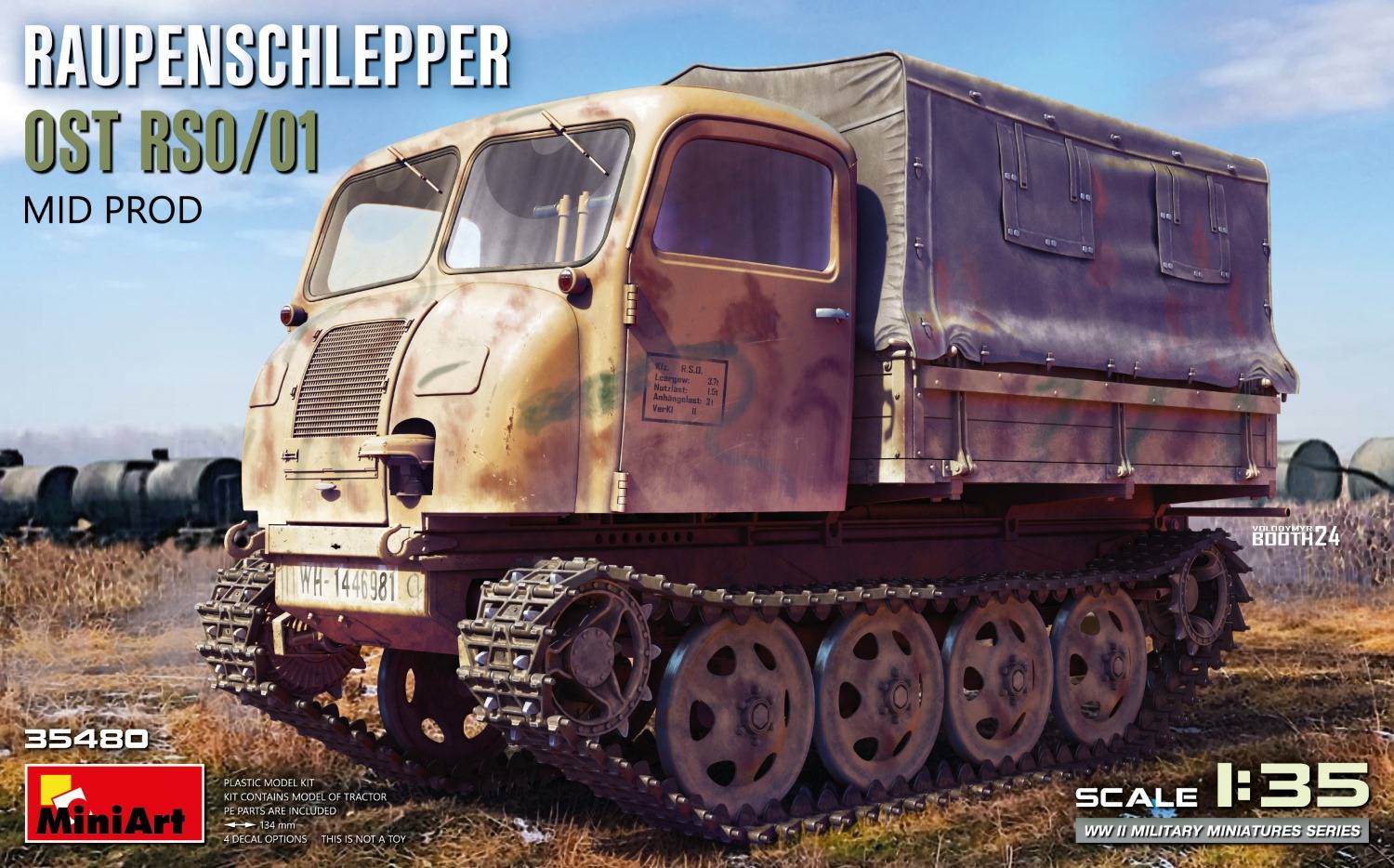 MINIART 35480 RAUPENSCHLEPPER OST RSO/01 MID PRODCUTION Military Model Kits