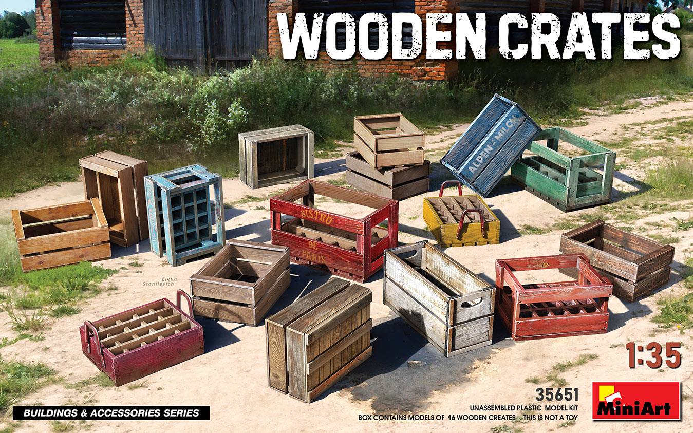 MINIART 35651 WOODEN CRATES Scenery